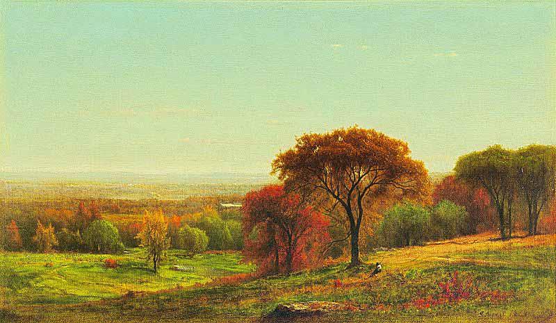 George Inness Across the Hudson Valley in the Foothills of the Catskills Norge oil painting art